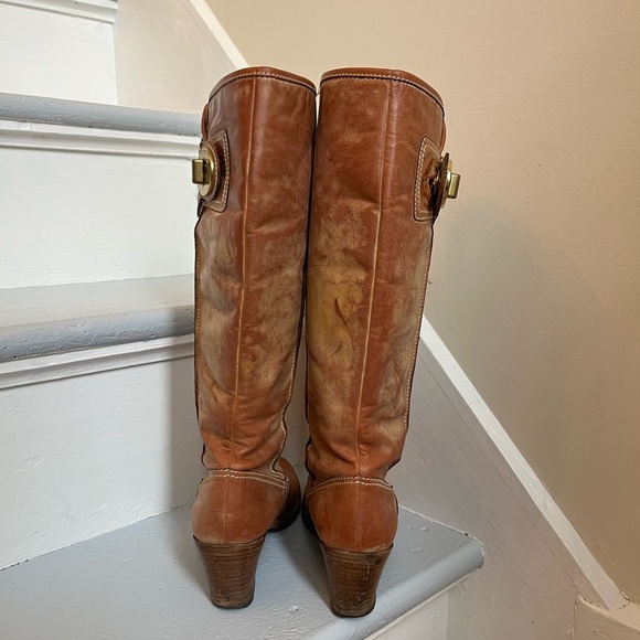 Coach Tan Heeled Boots - Picture 2 of 12